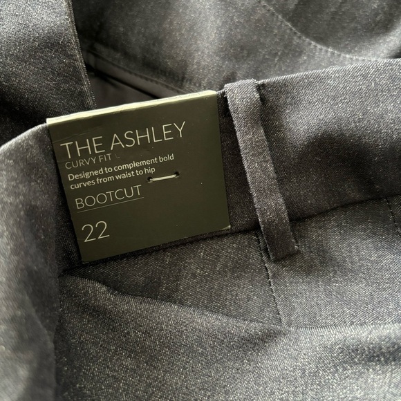 NWT Lane Bryant Women's Size 22 Blue The Ashley Curvy Fit Bootcut Pants - Picture 4 of 6